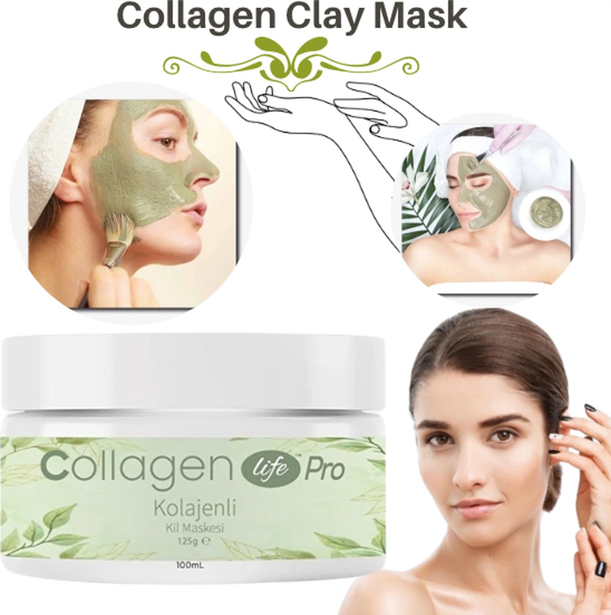 Collageen masker voor gezicht - Hydraterende Collagen Mask - Anti-rimpel Gezichtsmasker 125gr