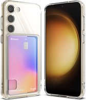 Geschikt voor Ringke Samsung Galaxy S23 Fusion Card Kaarthouder Hoesje - Transparant