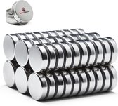 Brute Strength - Super sterke magneten - Rond - 20 x 5 mm - 60 Stuks - Neodymium magneet sterk - Voor koelkast - whiteboard