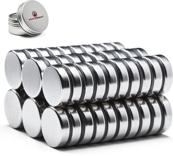 Brute - Super sterke magneten - Rond - 20 x 5 mm - 60 - Neodymium... | bol.com
