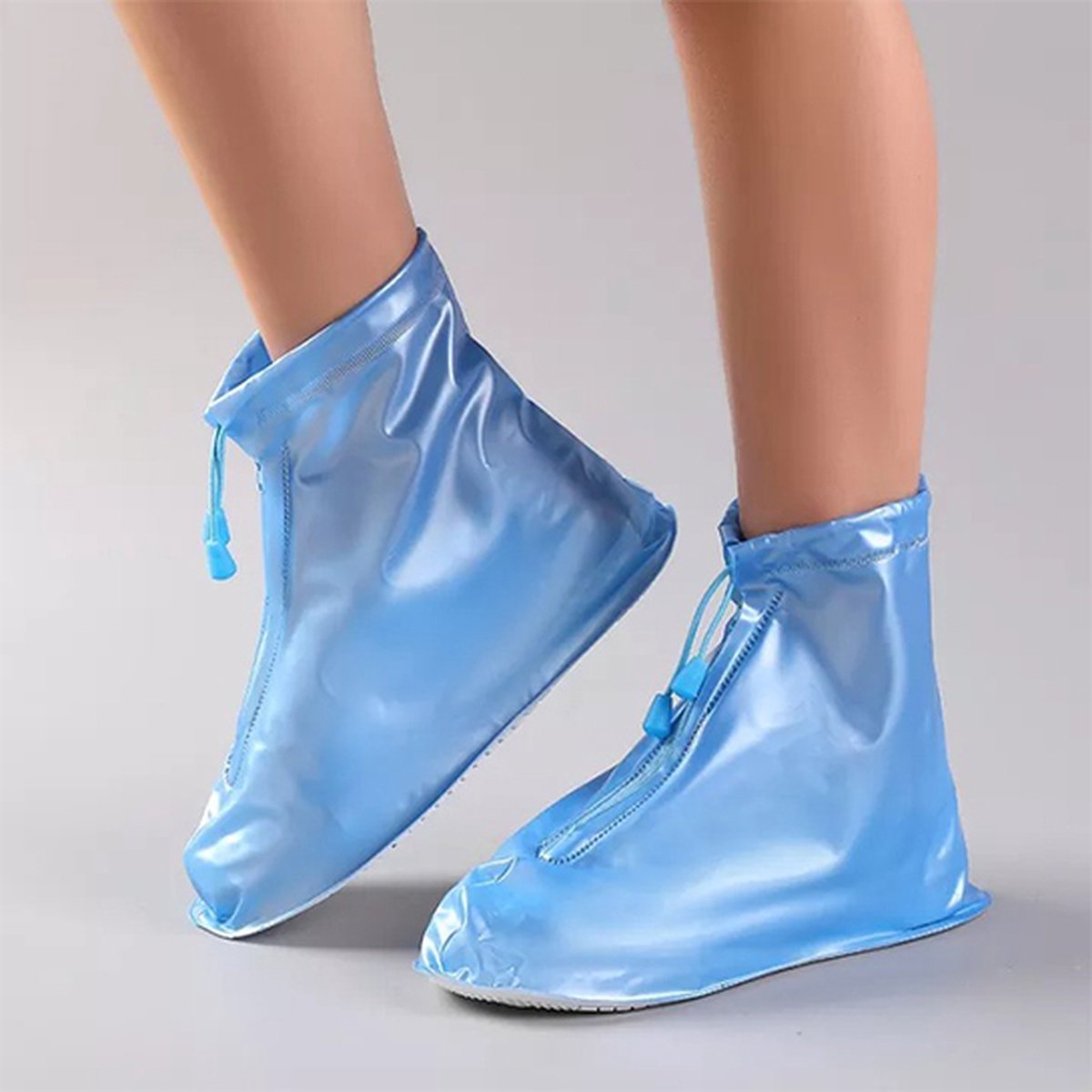 Regen overschoenen - Gekleurd - schoencover - Blauw - Maat: 36/37