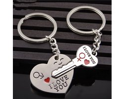 Sleutelhanger | Samen wonen | Trouwen | Cadeau | Valentijn | Koppel | Hartje | Liefde | I love you | Cadeau