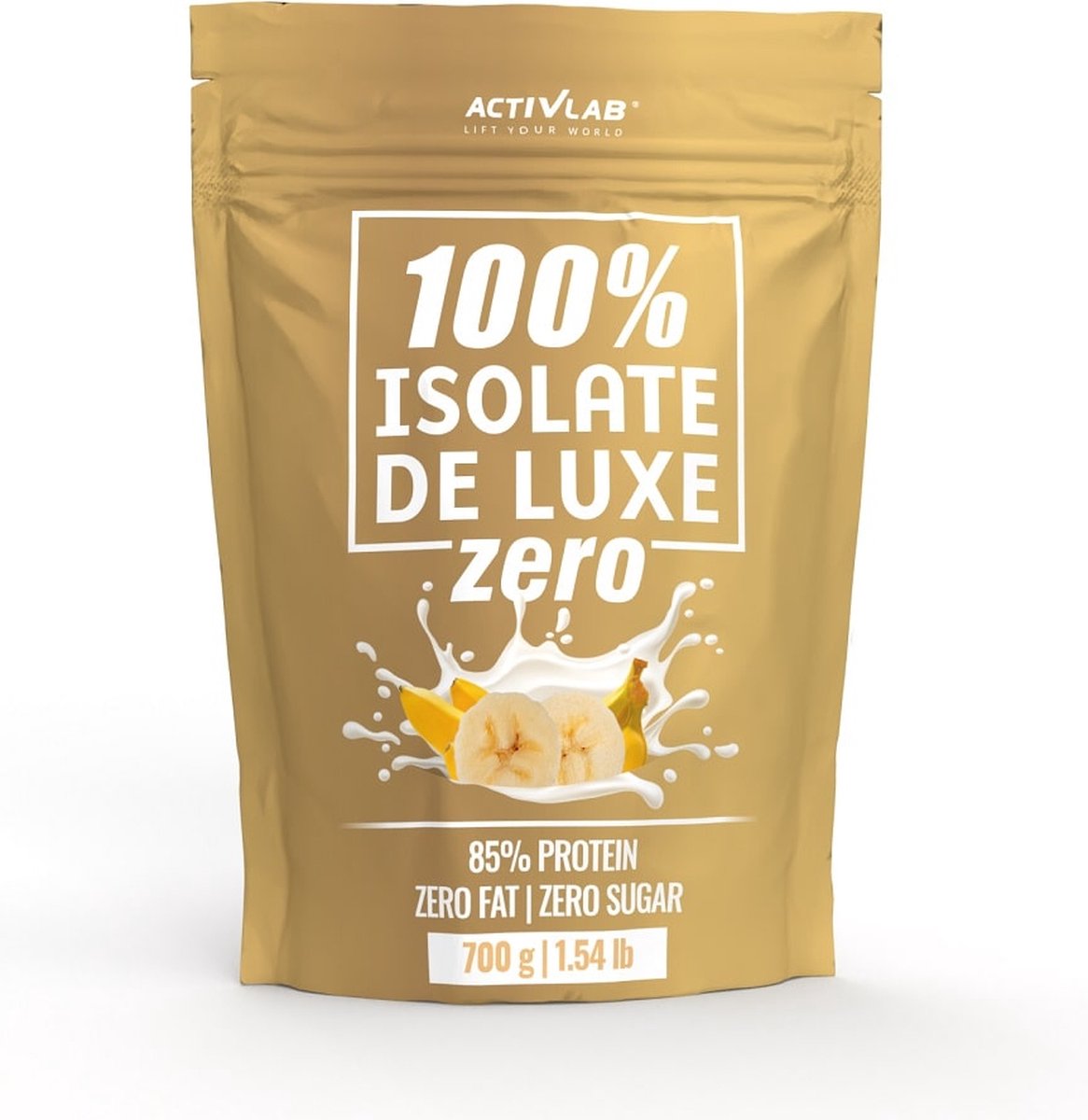 Activlab - 100% Whey Isolate De Luxe Zero - 85g protein - Eiwit Poeder - Whey-Isolaat - Suikervrij/Vetvrij - 700g - Banana