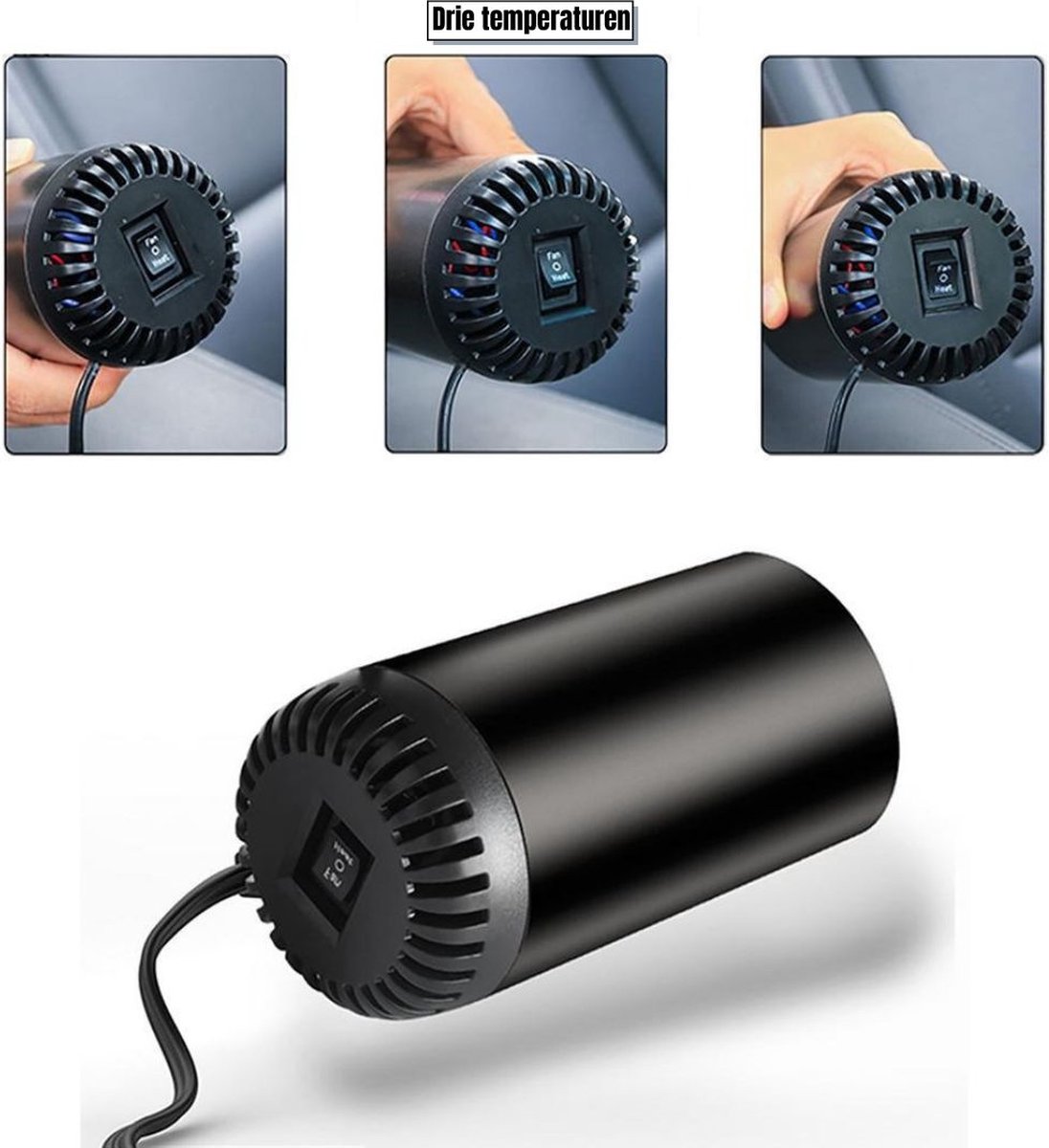 Autoverwarming, 12V 150W Auto verwarmingsventilator, 2 in 1