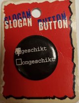 slogan button geschikt