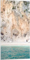 WallClassics - Acrylglas - Baai op Tropisch Eiland - 50x100 cm Foto op Acrylglas (Wanddecoratie op Acrylaat)