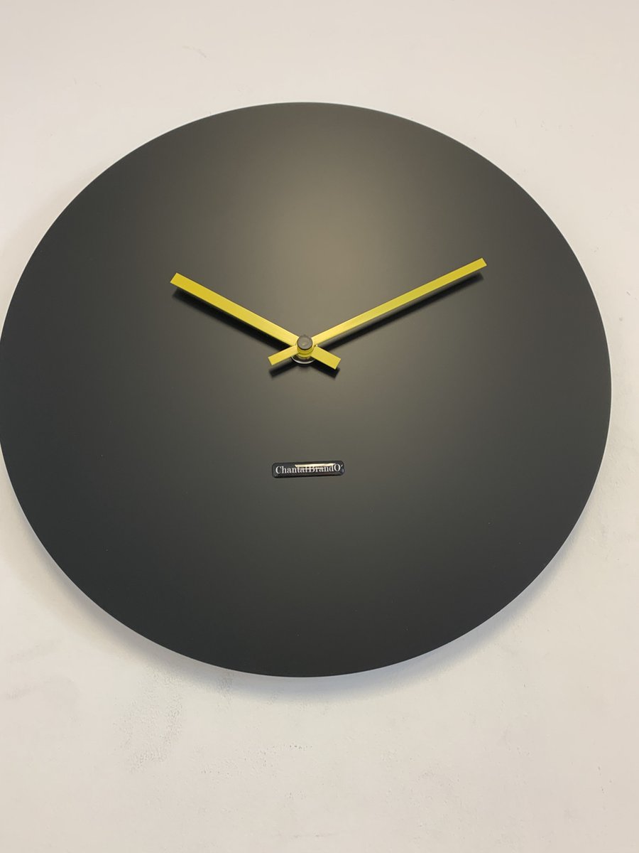 Wandklok ChantalBrandO MISTRAL BLACK -- MODERN DESIGN --