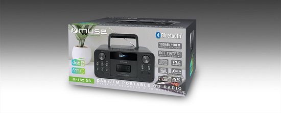 Muse M-182DB - Draagbare Bluetooth, DAB+, CD en Cassette speler - Muse Electronics