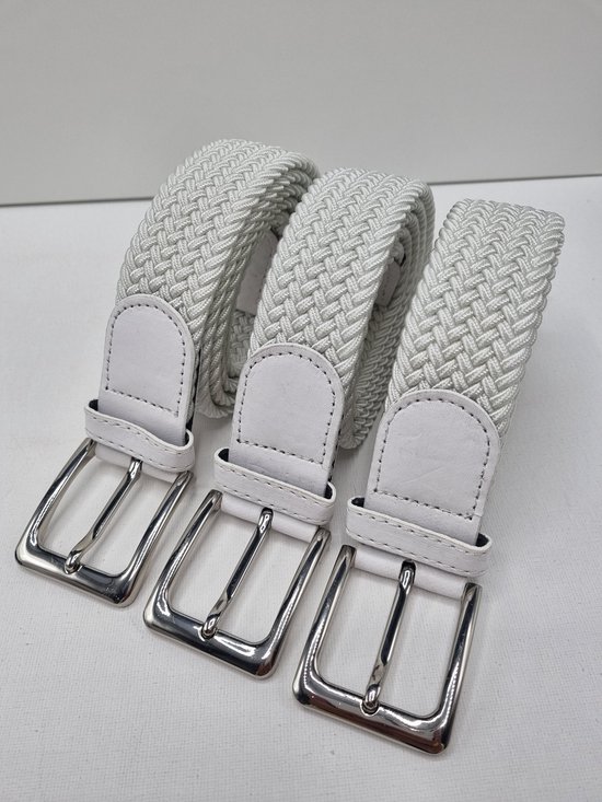 3 pack deal - Elastische broekriem Stretch riem Vlecht riem Gevlochten riem Elastiek riem - unisex - geschikt voor zowel mannen als vrouwen