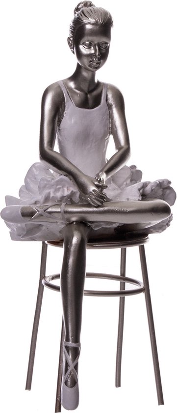 ballerine sur chaise statue déco cadeau H18cm