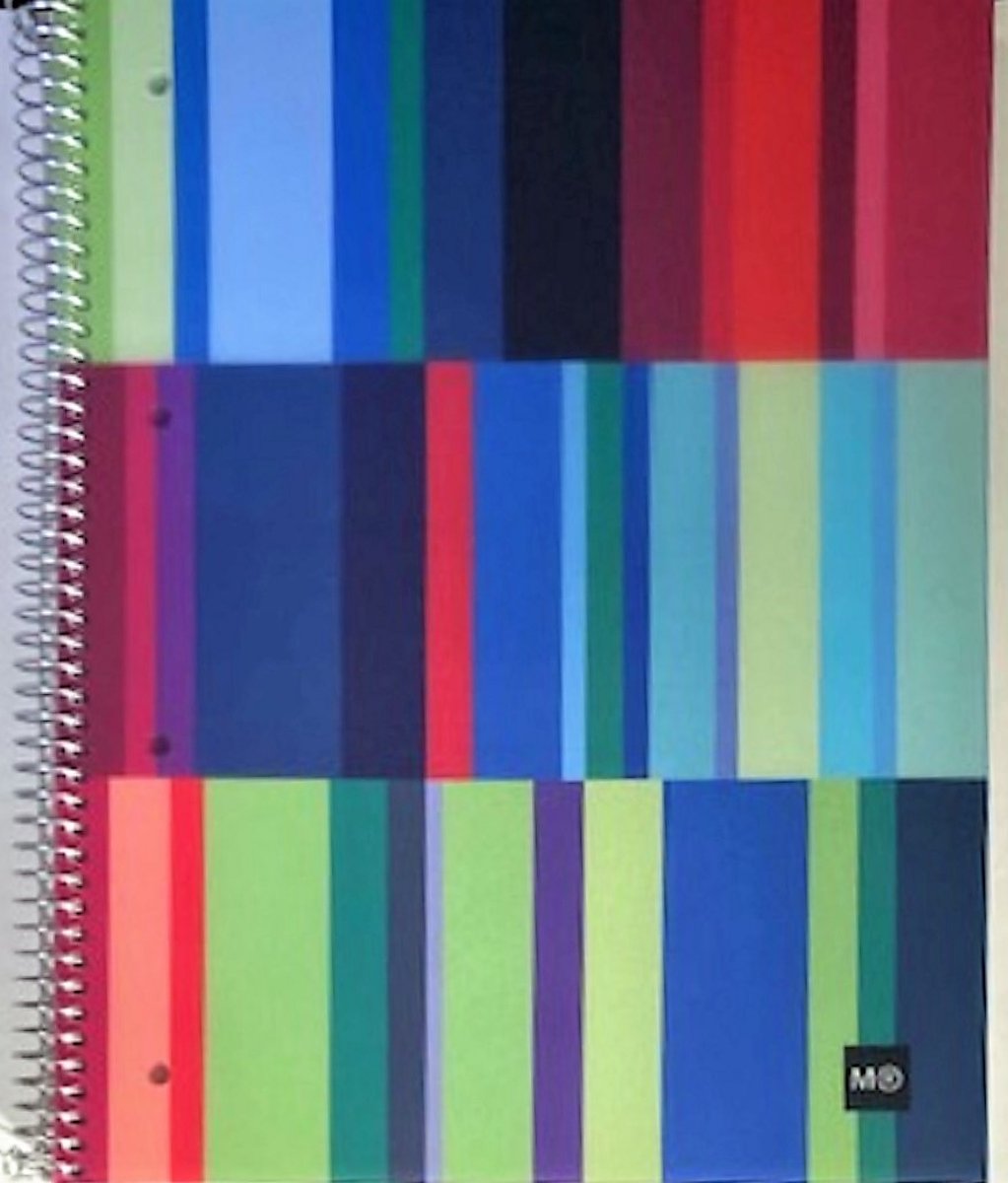 Miquelrius - Notebook A4 kleurencompositie - 140 vel - geruit wit papier