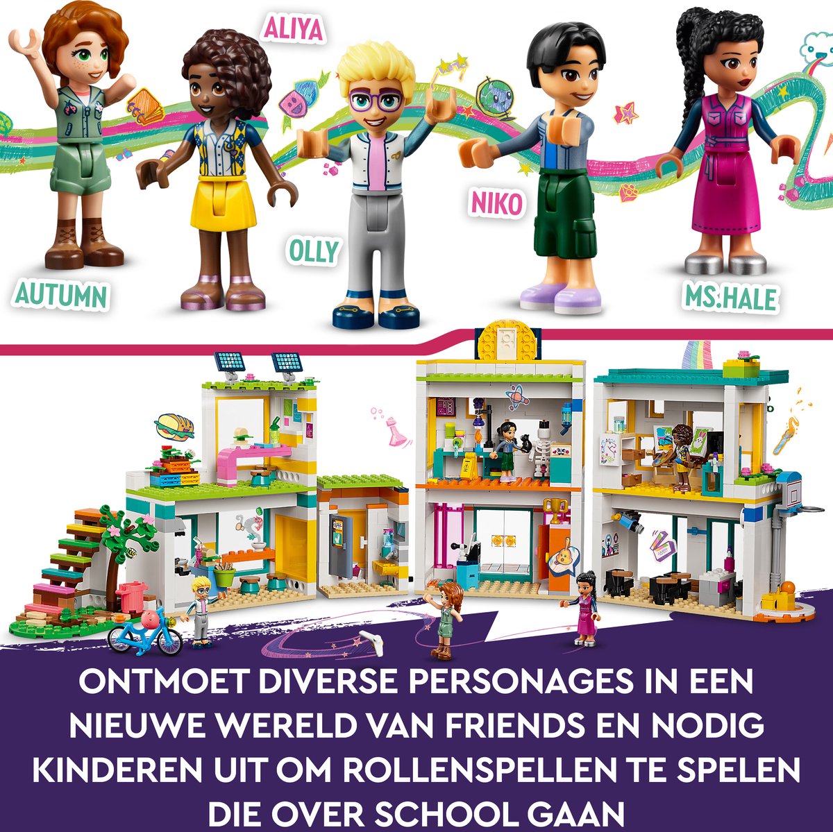 LEGO Friends Heartlake Internationale school Speelgoed met 5 Minipoppetjes -41731 — afbeelding 17