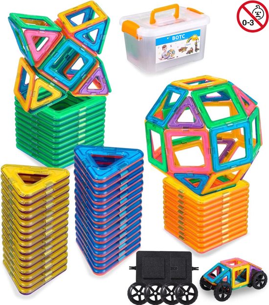 Dominant lucht Likken Magnetisch speelgoed - 55-delig - Magnetische Bouwset - stimuleer  creativiteit -... | bol.com