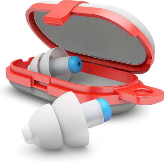 Alpine SwimSafe - Zwem oordoppen - Waterdicht - Voorkomt oorpijn - Oordopjes geschikt voor Douchen - Herbruikbaar - Blauw - SNR 10 dB - 1 paar - Alpine Hearing protection