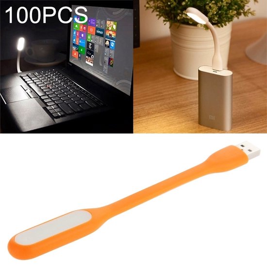 100 pc's draagbare Mini USB 6 LED zaklamp voor PC / Laptops / Power Bank  flexibele Arm... | bol.com