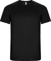 Zwart unisex sportshirt korte mouwen 'Imola' merk Roly maat 3XL