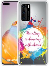 Huawei P40 Hoesje Painting Designed by Cazy