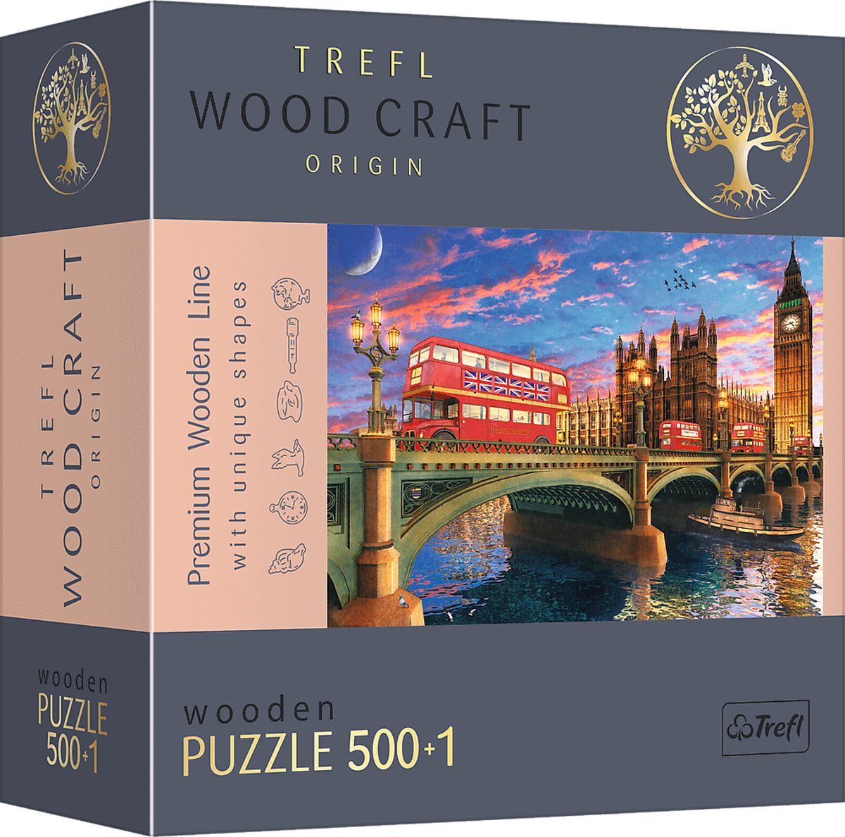 Trefl puzzel Palace of Westminster Big Ben London 500+1 stuk stad.