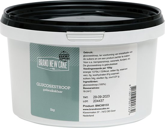BrandNewCake® Glucosestroop 1kg - Vloeibare Glucosestroop