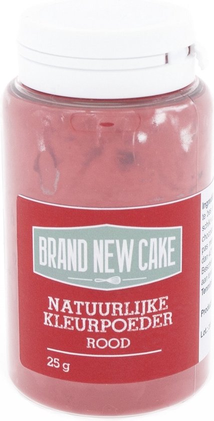 BrandNewCake® Natuurlijke Kleurpoeder Rood 25gr - Eetbare ...