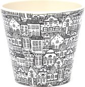 Quy Cup - 90ml Ecologische Reis Beker - Espressobeker “Casette - Houses”