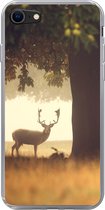 Coque iPhone 8 - Cerf - Arbres - Forêt - Coque de téléphone en Siliconen