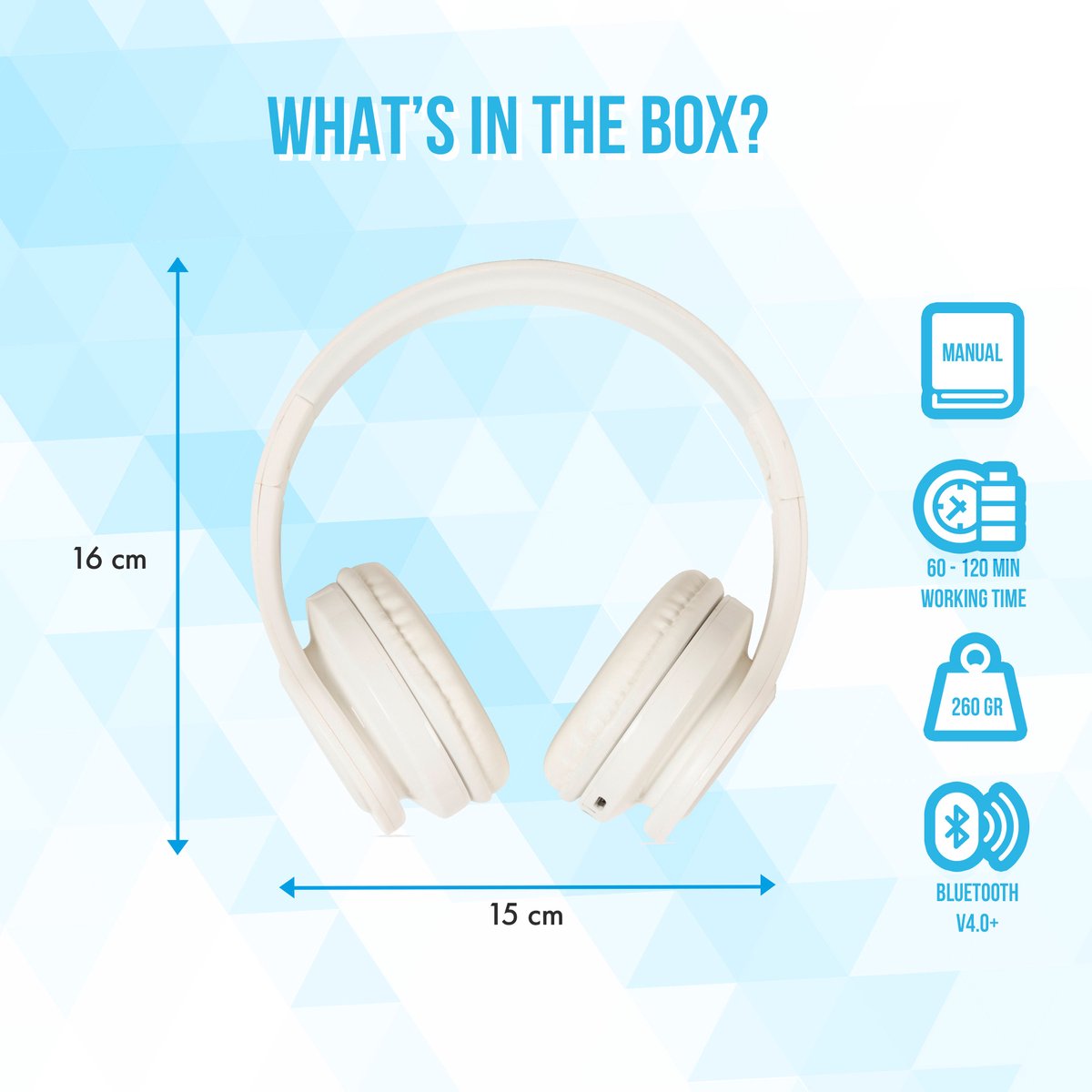 Casque d'écoute Bluetooth sans fil - Silvergear