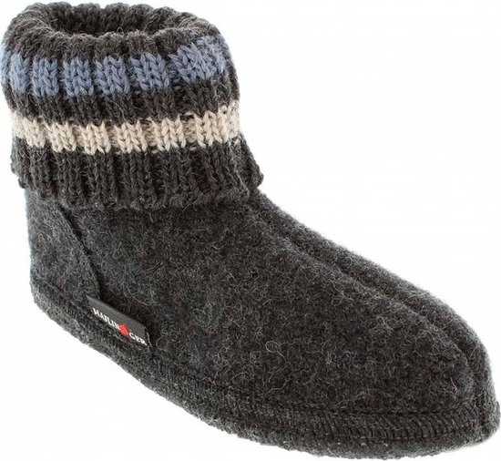 Haflinger 481056 Pantoffels dames heren unisex, grootte:38, kleur:Blauw