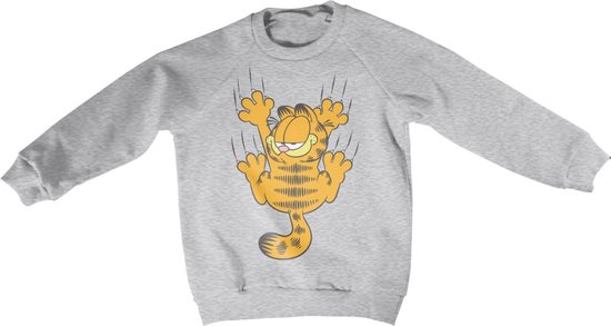 Garfield Sweater/trui kids -Kids tm 10 jaar- Hanging On Grijs
