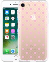 iPhone 7 Hoesje Geometrisch Pink - Designed by Cazy