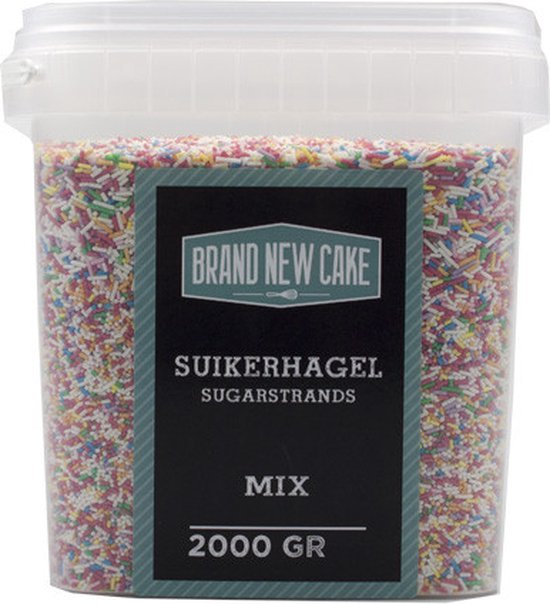 BrandNewCake® Sugar Strands Mix 2000gr - Sprinkels - Strooisels - Eetbare Taartdecoratie