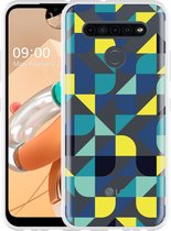 LG K41S Hoesje Modern Blauw - Designed by Cazy