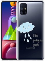 Hoesje Geschikt voor Samsung Galaxy M51 Cloud