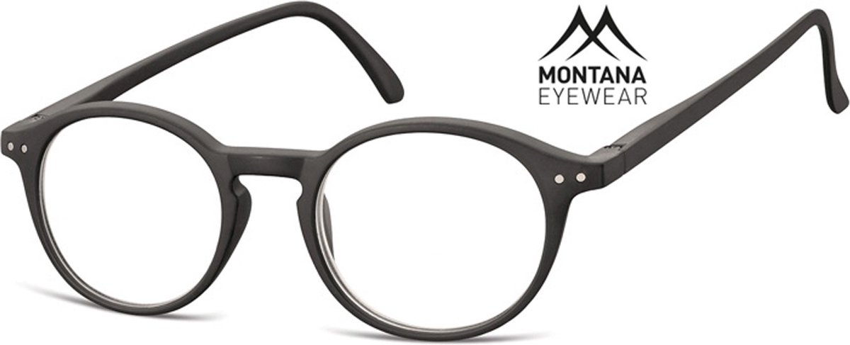 Montana Eyewear MR65 leesbril +3.50 zwart - rond