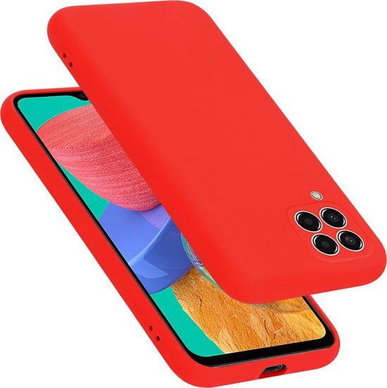 Coque Cadorabo pour Samsung Galaxy M33 5G en ROUGE LIQUIDE - Coque de protection en silicone TPU souple