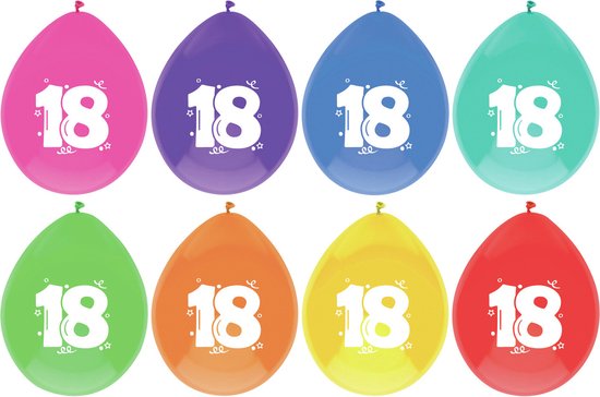 18e verjaardag Decoraties, 18e verjaardag Ballonnen Happy Birthday Banne | NL