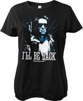 The Terminator Dames Tshirt -M- I'll Be Back - Duotone Zwart