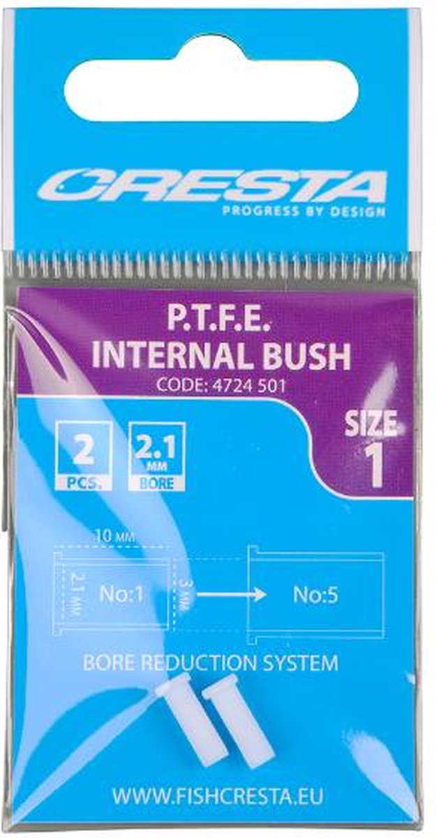 Cresta PTFE Bush Internal - Maat 1 - Wit