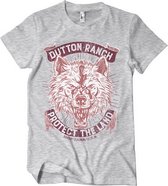 Yellowstone Heren Tshirt -S- Dutton Ranch - Protect The Land Grijs