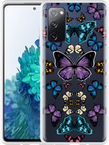Hoesje Geschikt voor Samsung Galaxy S20 FE Vlinder Symmetrie