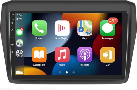 BG4U - Android navigatie radio geschikt voor Suzuki Swift 2017+ met Apple Carplay en Android Auto