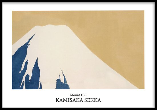 Poster Mount Fuji - 30x40 cm - Geschilderd door Kamisaka Sekka - Schilderkunst - Beroemde Schilder - Exclusief fotolijst - WALLLL