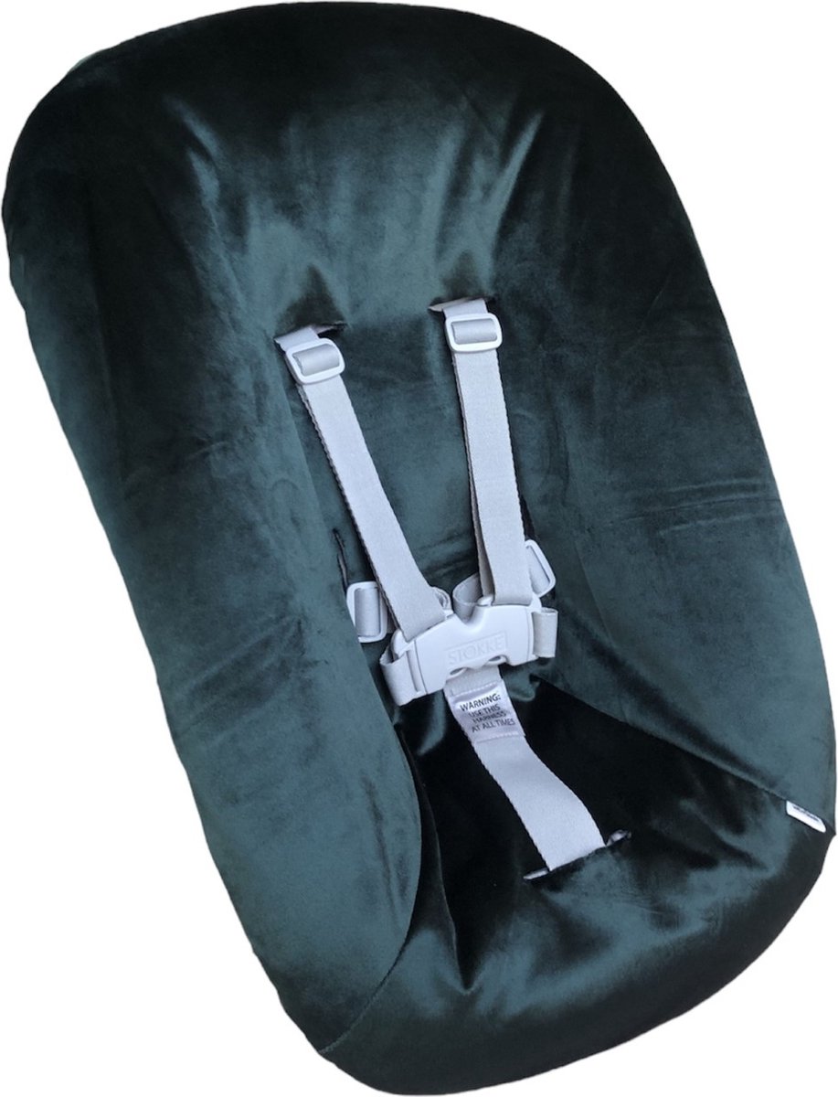 Image of #17 Newborn hoes, Groen velours, Stokke Tripp Trapp. Ook geschikt voor Kidsmill Up.