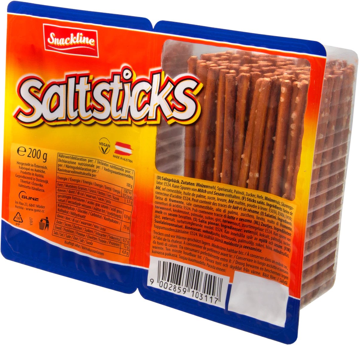 Snackline Zoute sticks 200g | bol.com