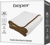 Beper - P203TFO110, 2 pers. Sous-couverture électrique 160x140cm 2x60W synthétique, blanc