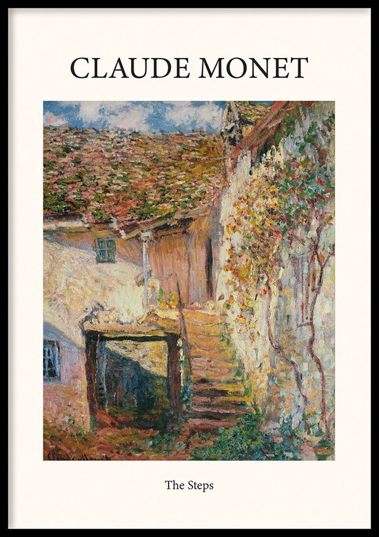 Wallll Vintage Poster The Steps - 30x40 cm - Claude Monet - Schilderkunst
