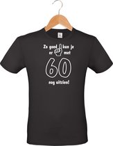 Mijncadeautje - Leeftijd T-shirt - Zo goed kun je er uitzien 60 jaar - Unisex - Zwart (maat L)