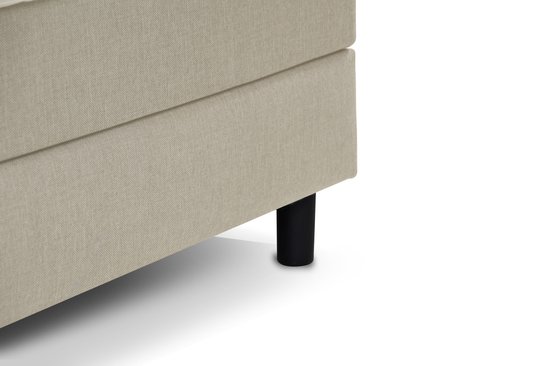 Sommier tapissier Home - Complet - Ressort ensaché - Mousse froide HR - Beige - 80x220 cm