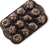 Bakvorm "Autumn Delight Cakelet Pan" - Nordic Ware | Fall Harvest Bronze