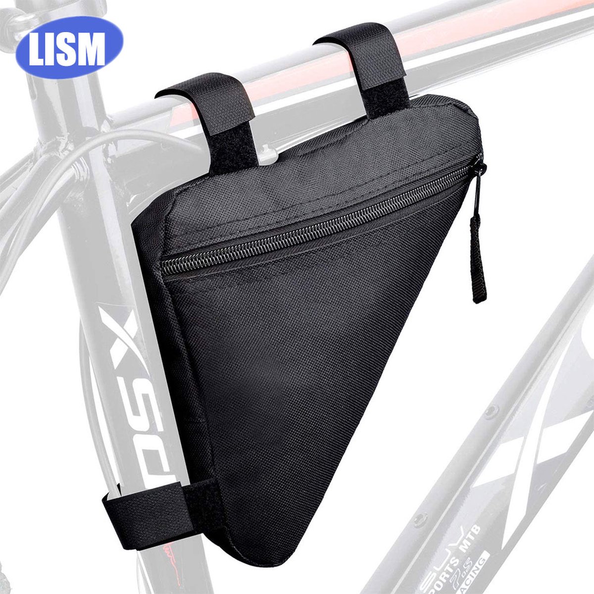 fietstasje voor op de racefiets/mtb (zwart)